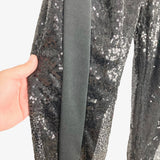 No Brand Black Sequins Joggers- Size XL (see notes, Inseam 27”)