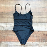 Lovers + Friends Black with Mesh Waist Panels Jet One Piece- Size S (sold out online)