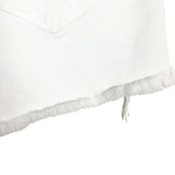 KanCan White Frayed Hem Jean Shorts- Size L (see notes)
