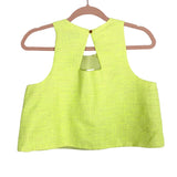 Porter Grey Neon Silk Lining Exposed Back Cropped Tank- Size 2
