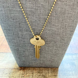 No Brand Fire Key Pendant Long Necklace
