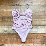 No Brand (Amazon) Polka Dot with Front Tie and Cut Out One Piece- Size S (see notes, sold out online)