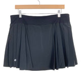 Lululemon Black Pleated Tennis Skirt with Biker Shorts- Size 12