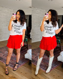 No Brand White Country Music Tee- Size ~XL (see notes)