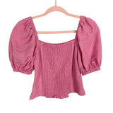 Paris Atelier & Other Stories Pink Puff Sleeve Top- Size 2