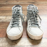 P448 Skate Glitter with Side Zipper High Top Sneakers- Size 39/US 9 (sold out online)