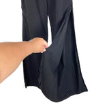 RNWY Black Strapless Split Leg Jumpsuit- Size 10