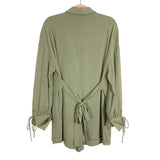 Petal + Pup Sage Button Front with Back Tie Becky Playsuit Romper- Size 10 (sold out online)