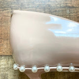 Steve Madden Blush Patent with Pearl Detail Pointy Toe Stiletto Pumps- Size 7.5 (see notes)