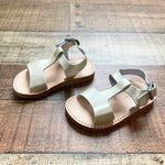 Freshly Picked Toddler Gold Leather Sandals- Size 4