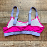 No Brand Hot Pink with Light Purple Trim and Straps Padded Bikini Top- Size XL (see notes)