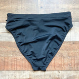 Ashley Graham x Swimsuits For All Black Bikini Bottoms- Size 12