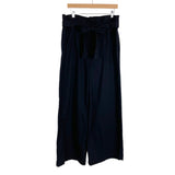 The Get Black Paperbag Waist Wide Leg Pants- Size L (Inseam 29”)