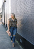 Roan + Ryan Chiffon with Lining Zephyr Ruffle Blouse- Size L