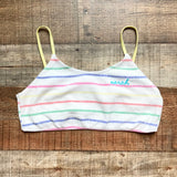 Katie Sturino x Bruna Malucelli Rainbow Stripe Linen Sarah Megababe Bikini Set- Size ~L (see notes, sold as set)