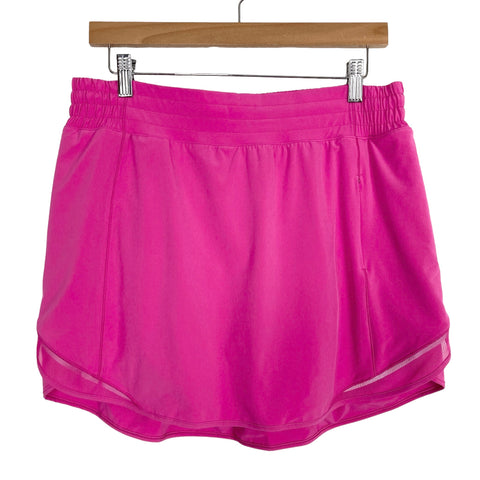 Lululemon Hot Pink Tennis Skirt with Biker Shorts- Size 12