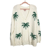 Show Me Your Mumu Palm Tree Print Knit Sweater- Size L (sold out online, we have matching shorts)