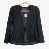 Forever New Black Textured Pattern Cape Blazer- Size 4