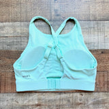 Storia Mint High Neck with Criss Cross Straps Padded Sports Bra- Size 4