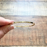No Brand Gold Choose Love with Clasp Bracelet
