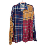Romantic Gypsy Plaid Button Up Top- Size 2X (sold out online)