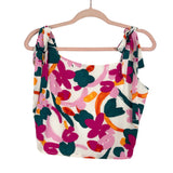 Sugar Lips Floral Shoulder Tie Crop Top NWT- Size S (we have matching skirt)