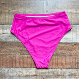 Eloquii Fuchsia Pink High Waisted Bikini Bottoms- Size 14 (we have matching top)