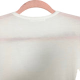 Lush White Super Soft V-Neck Pocket Tee- Size XS (see notes)