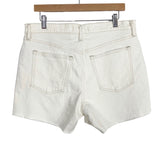 Abercrombie & Fitch Cream The 4" Mom High Rise Jean Shorts NWT- Size 31/12