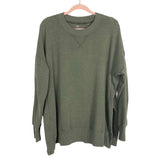 Aerie Olive Good Vibes Oversized Tunic Sweatshirt- Size L