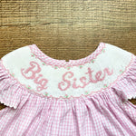 Claire & Charlie Pink Smocked Big Sister Dress- Size 24M (see notes)