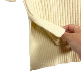 Lillusory Cream Ribbed Turtleneck Sweater Dress NWT- Size L