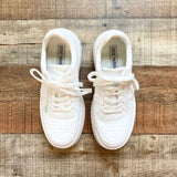 Steve Madden White Leather Sneakers- Size 7.5 (Great Condition)