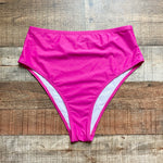 Eloquii Fuchsia Pink High Waisted Bikini Bottoms- Size 14 (we have matching top)