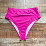 Eloquii Fuchsia Pink High Waisted Bikini Bottoms- Size 14 (we have matching top)