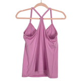 No Brand Pink with Built In Padded Bra Tank- Size ~L (see notes)