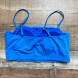 Xhilaration Blue Ribbed Padded Bikini Top- Size XL (see notes, we have matching bottoms)