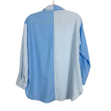 Staccato Blue and White Striped Button Up Top- Size S (sold out online)
