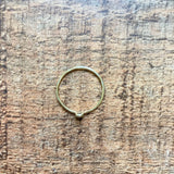 No Brand Gold Thin Band CZ Ring- Size 6.5