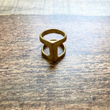 No Brand Gold Double Band Ring- Size 5.5