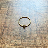 No Brand Gold Thin Band CZ Ring- Size 6.5
