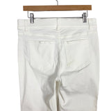SPANX White Pull On Flare Jeans- Size L (Inseam 32.5”)