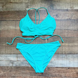 Cupshe Mint with Criss Cross Straps Padded Bikini Top- Size XL (we have matching bottoms)
