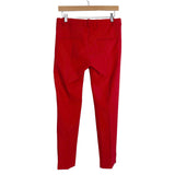 Mango Red with Side Slits Suit Pants- Size 4 (Inseam 27.5”, we have matching suit blazer)