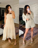 Petal + Pup Sage Button Front with Back Tie Becky Playsuit Romper- Size 10 (sold out online)