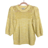 Joie Yellow Open Knit Sweater- Size XS