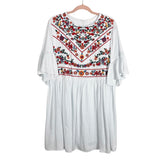 Kirundo White Embroidered Dress NWT- Size L