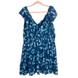 Abercrombie & Fitch Blue Floral Ruffle Dress- Size XL (sold out online)