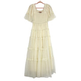 Jessakae Antique White Smocked Bodice Tulle Dress- Size XS (sold out online)