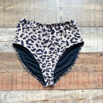 Pink Desert  Animal Print Ribbed Bikini Bottoms- Size XS (we have matching top)